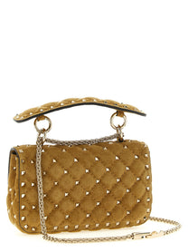 Valentino Valentinog Shoulder Bag Rockstudspike Small Beige