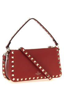 Valentino Valentinogaravani Rockstud Small Shoulder Bag Red
