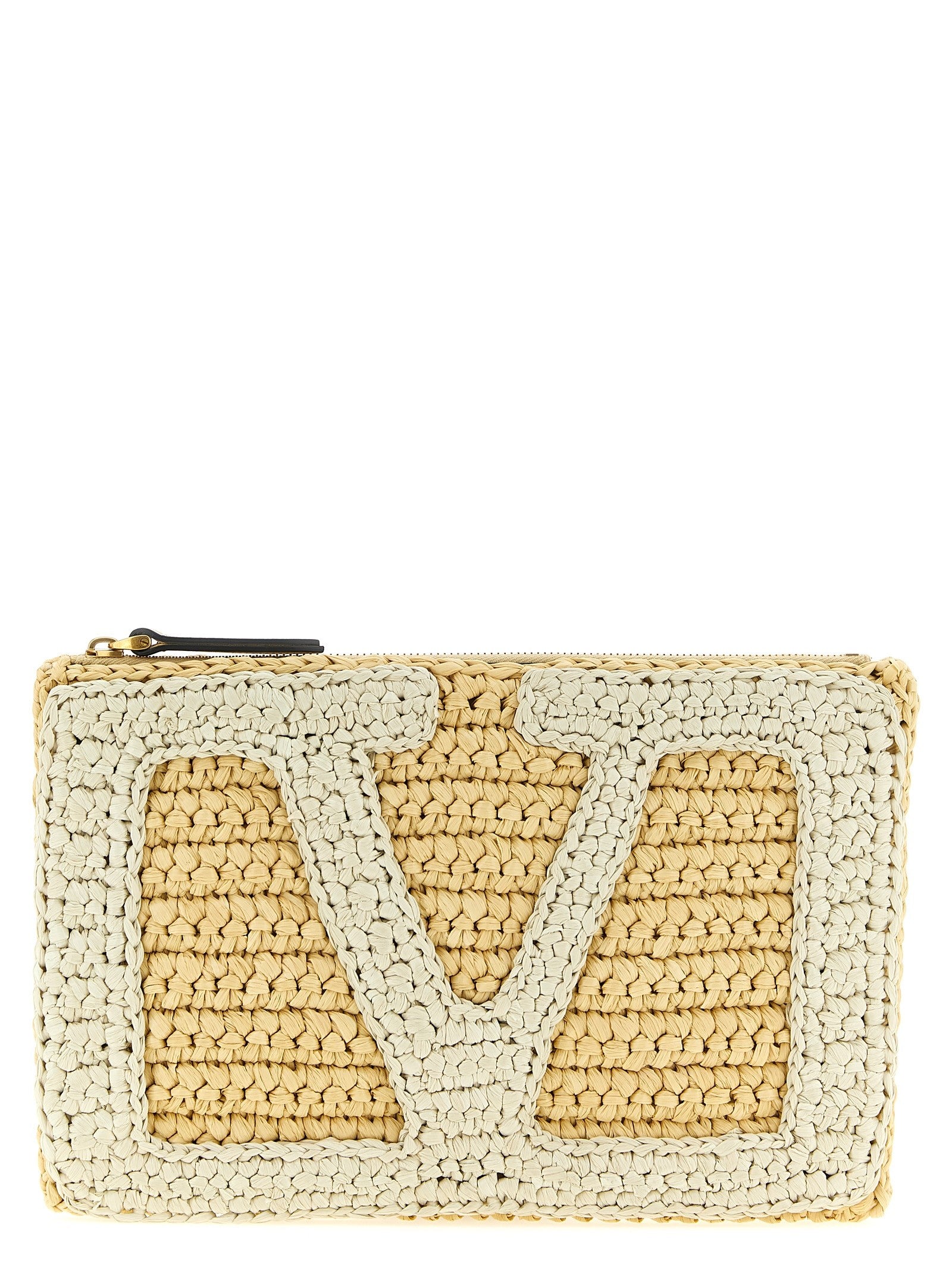 Valentino Valentinogaravani Vivasuperstar Crochet Clutch Bag White