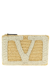 Valentino Valentinogaravani Vivasuperstar Crochet Clutch Bag White