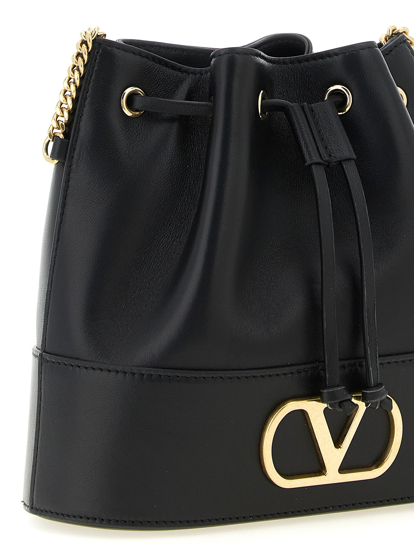 Valentino Valentinogaravani Vlogosignature Mini Bucket Bag Black