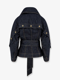 Zimmermann Women's Valiant Blue Denim Jacket Blue