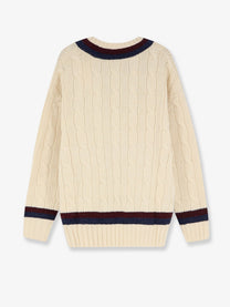 Zimmermann Women's Valiant Cable Knit Wool Sweater White
