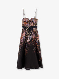 Zimmermann Women's Valiant Corset Picnic Dress Black