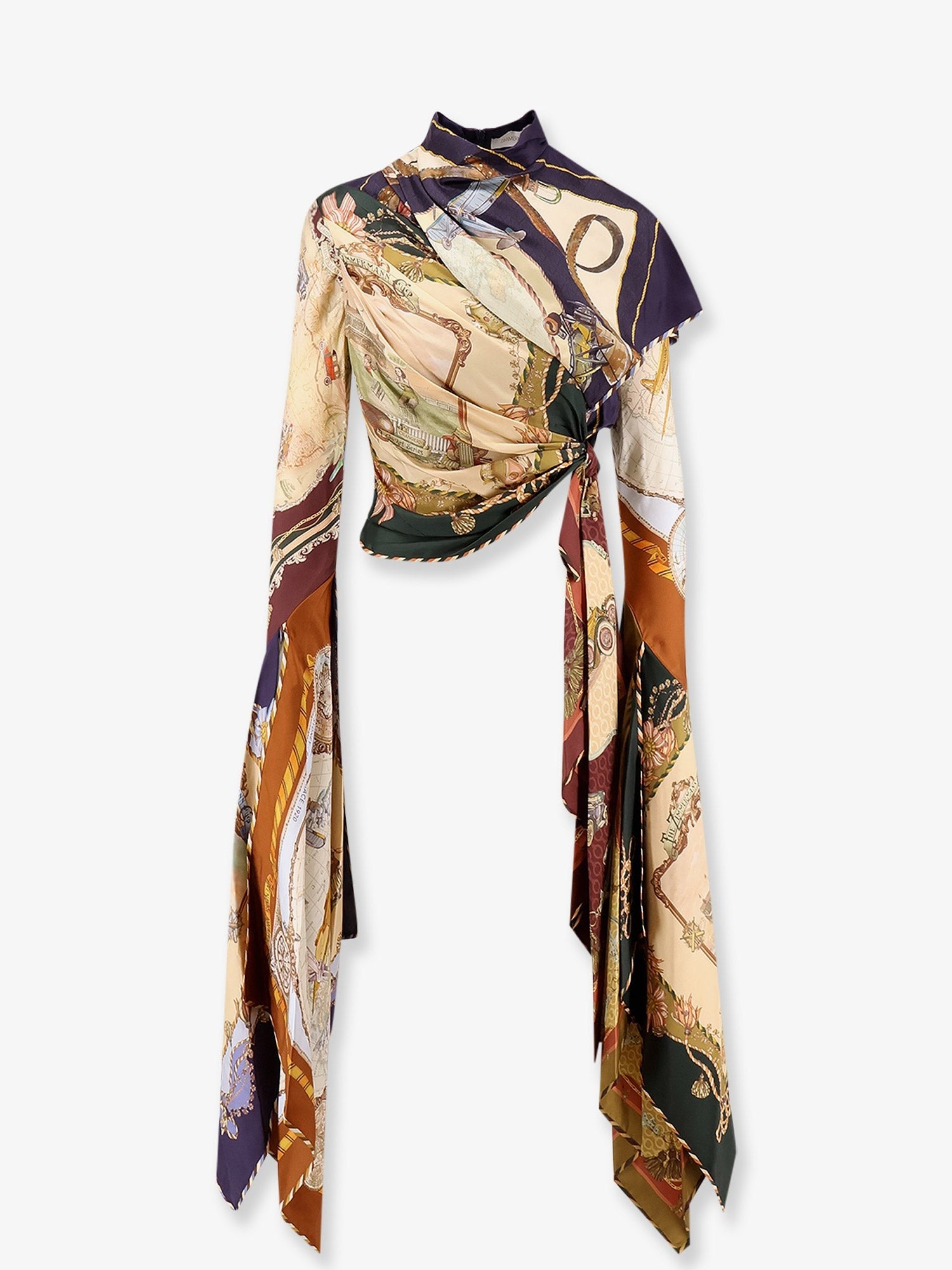 Zimmermann Women's Valiant Draped Scarf Top Multicolor