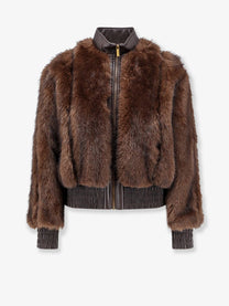 Zimmermann Women's Valiant Faux Fur Jacket Brown