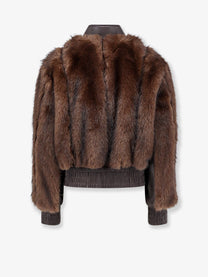 Zimmermann Women's Valiant Faux Fur Jacket Brown