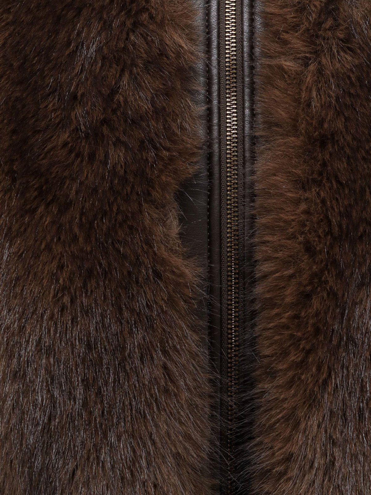 Zimmermann Women's Valiant Faux Fur Jacket Brown, view 3