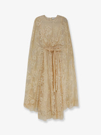 Zimmermann Women's Valiant Lace Caped Maxi Dress White