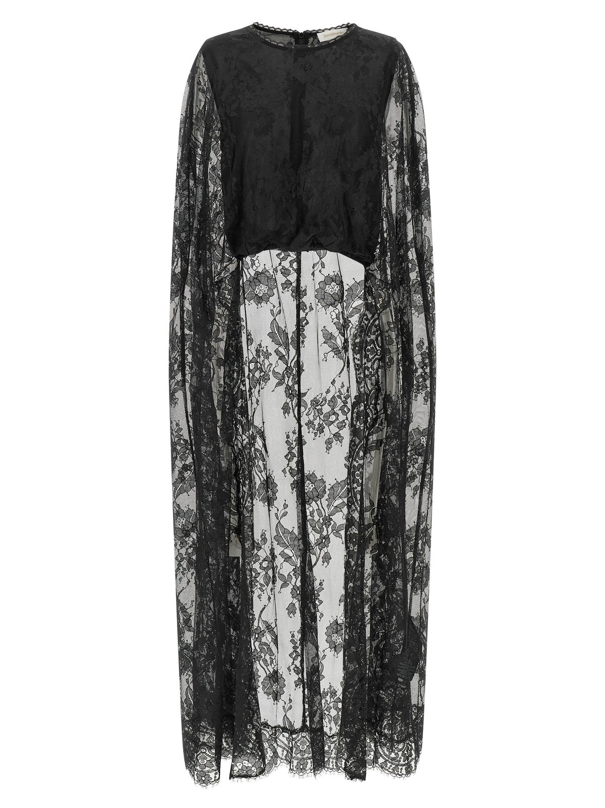 Zimmermann Women's Valiant Lace Caped Top Top Black