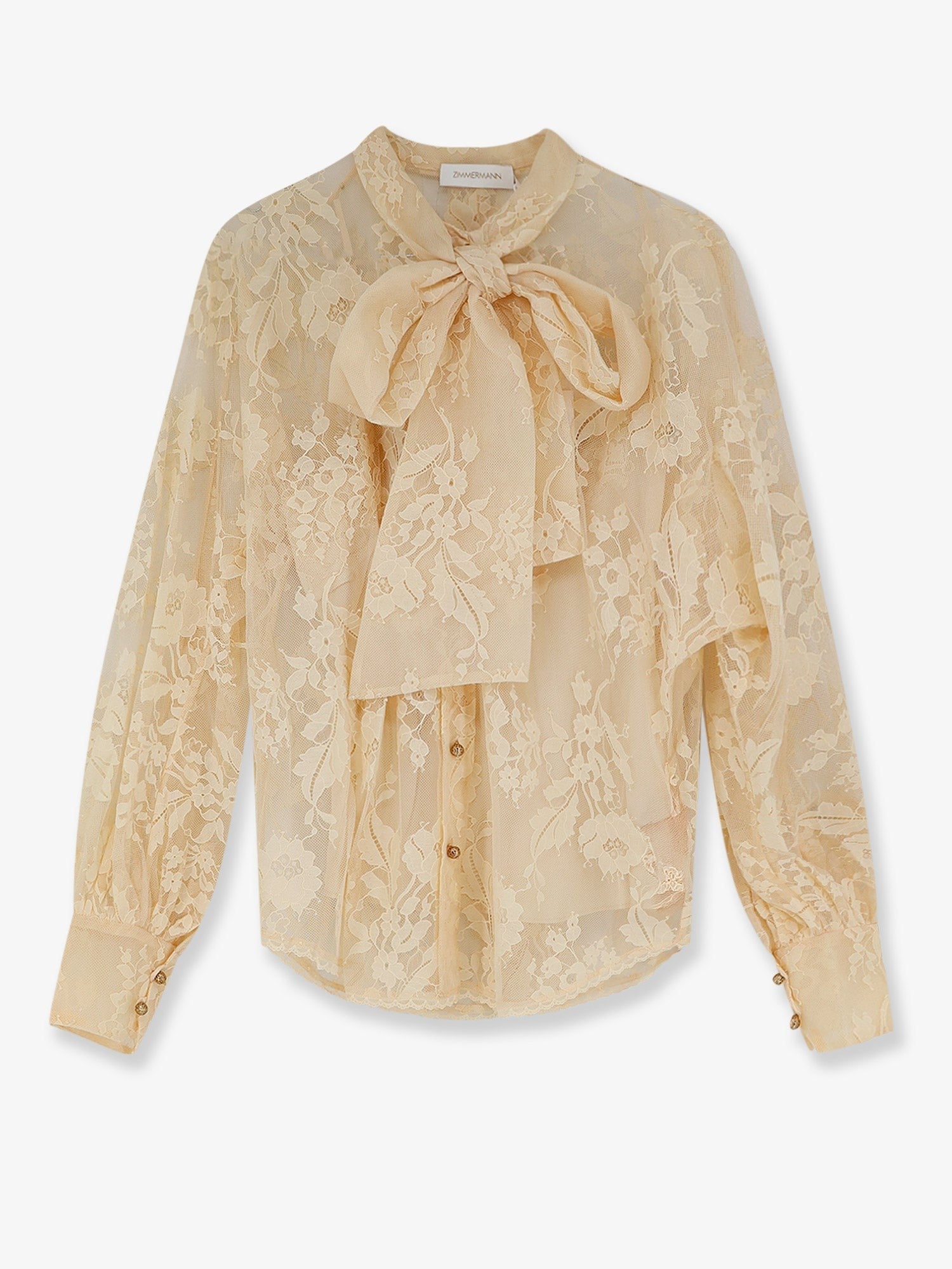 Zimmermann Women's Valiant Lace Shirt Beige