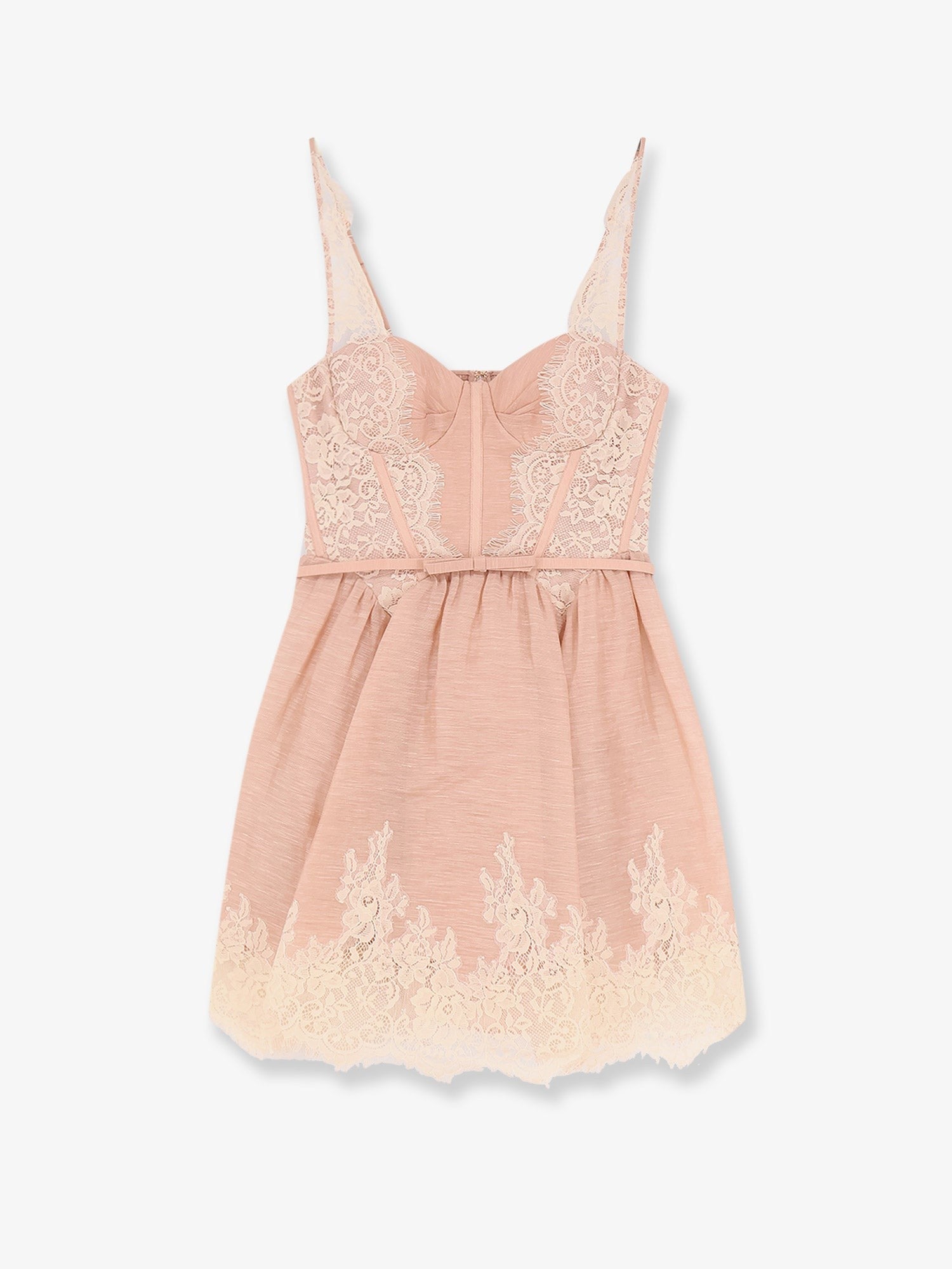 Zimmermann Women's Valiant Lace Trim Mini Dress Blue