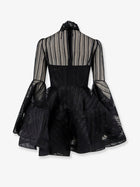 Zimmermann Women's Valiant Lantern Mini Dress Black, view 2