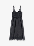 Zimmermann Women's Valiant Midi Dress in Linen and Silk Blend Black