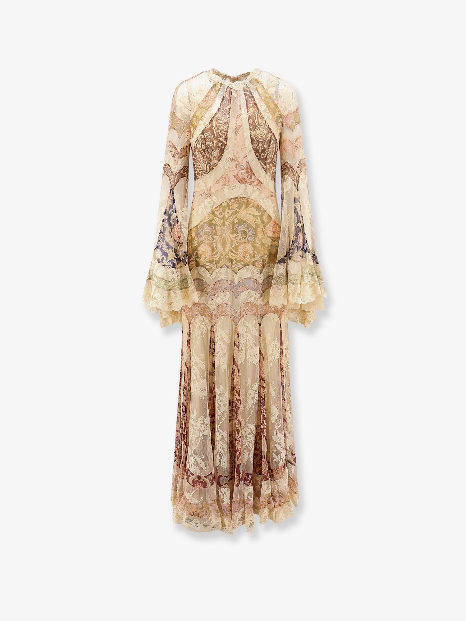 Zimmermann Women's Valiant Panelled Gown Silk Dress Gold