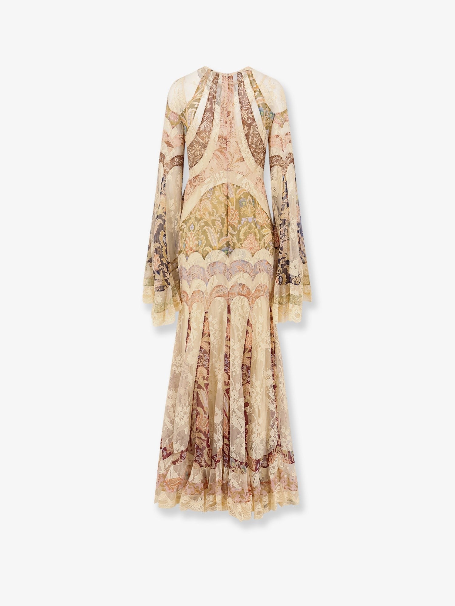 Zimmermann Women's Valiant Panelled Gown Silk Dress Gold
