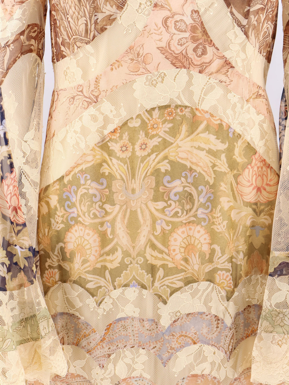 Zimmermann Women's Valiant Panelled Gown Silk Dress Gold