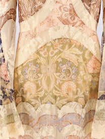Zimmermann Women's Valiant Panelled Gown Silk Dress Gold