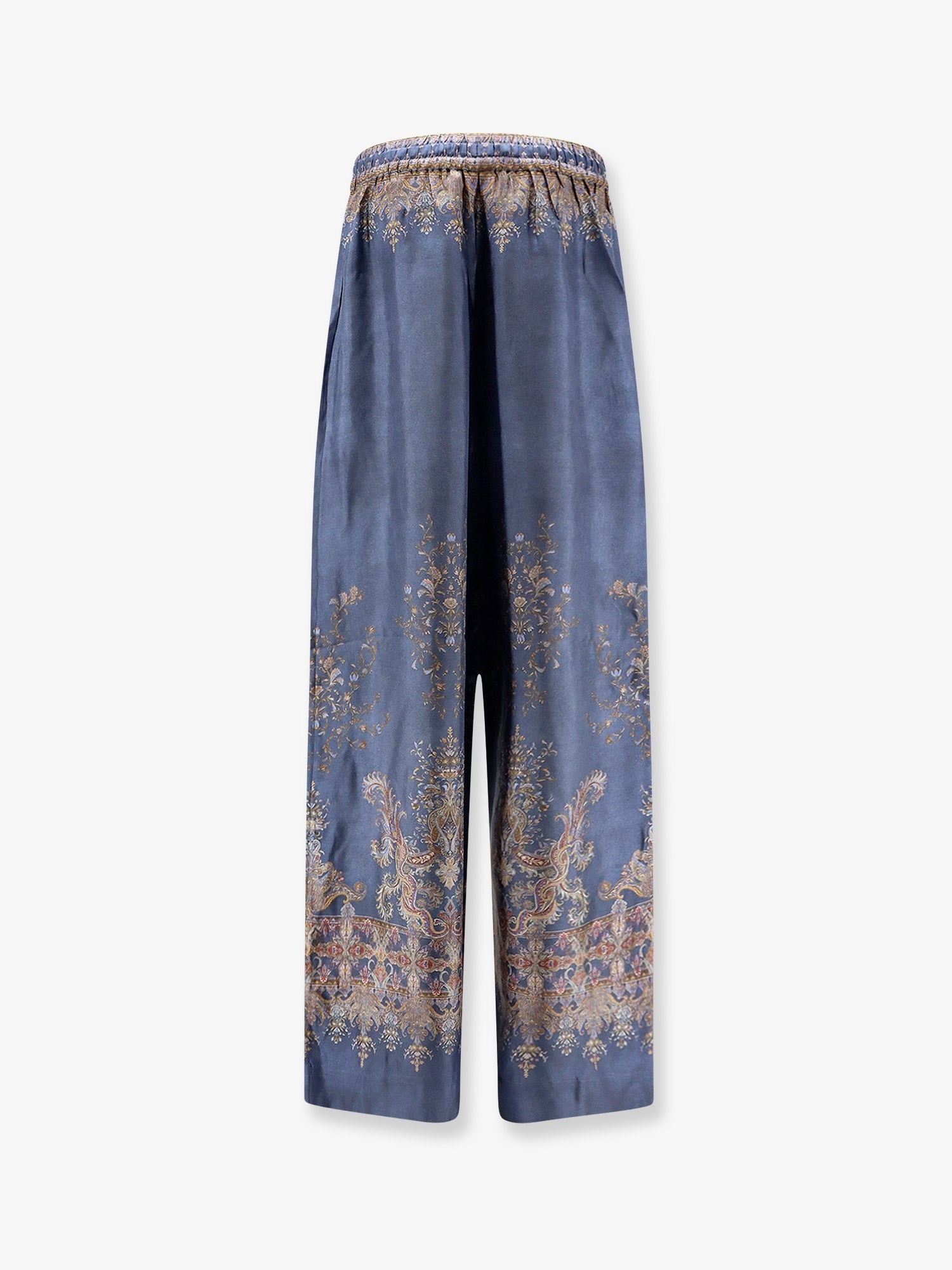 Zimmermann Women's Valiant Track Silk Trousers Blue