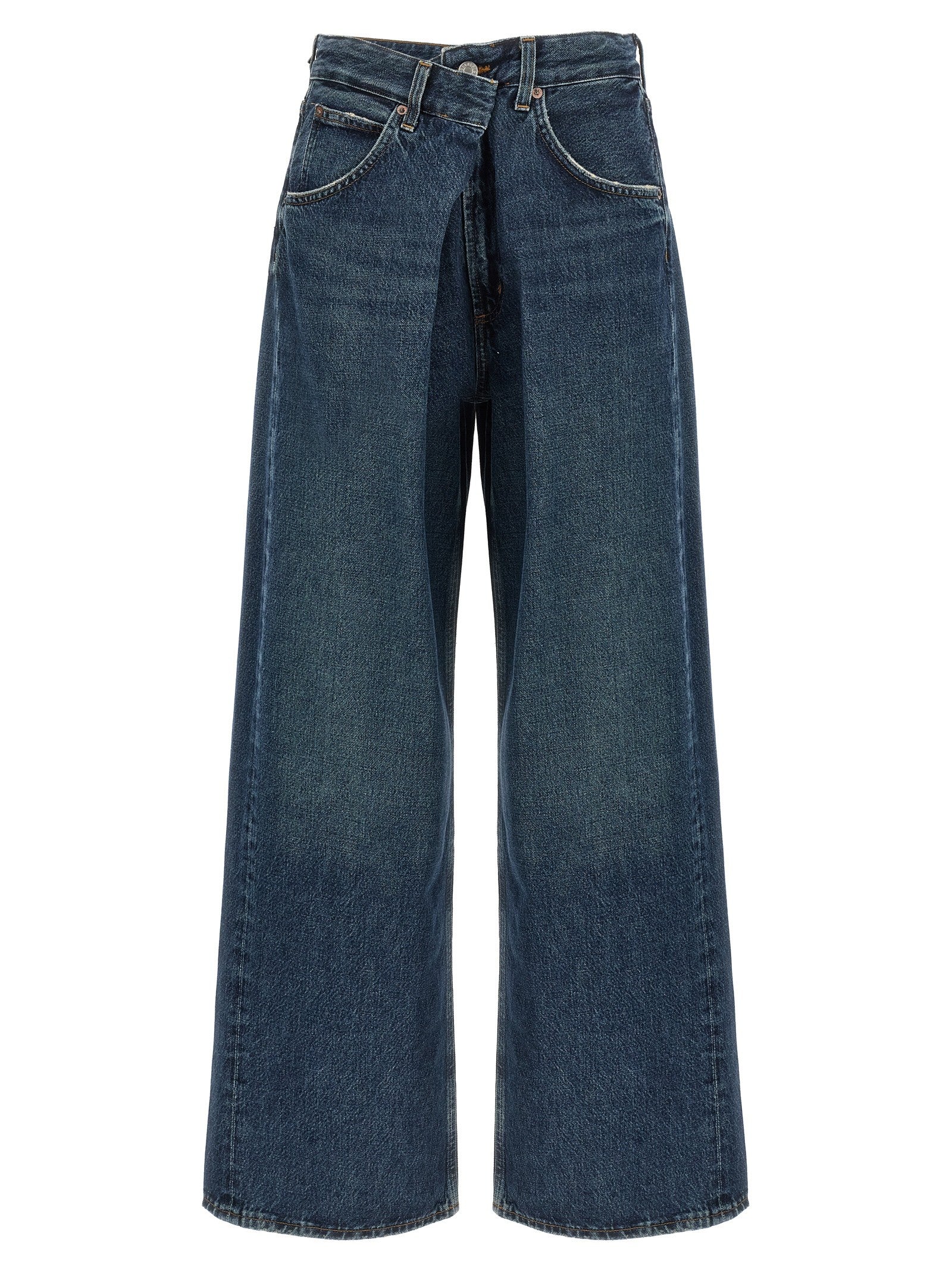 Agolde Vana Fold Jeans Blue