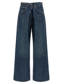 Agolde Vana Fold Jeans Blue
