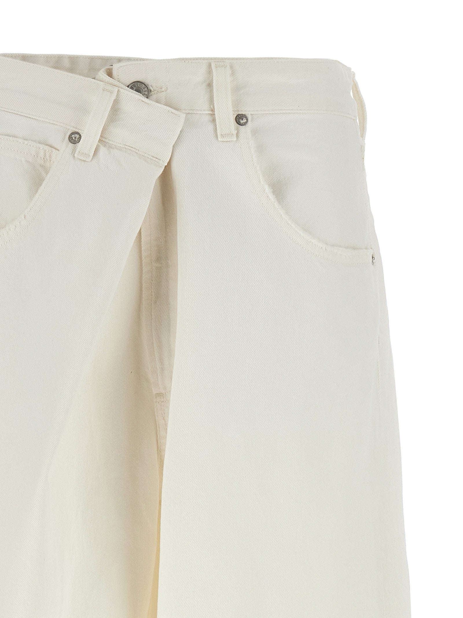 Agolde Vana Fold Jeans White