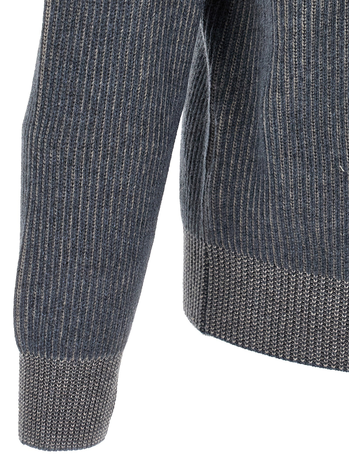 Brunello Cucinelli Vanisé Cashmere Cardigan Blue, view 4