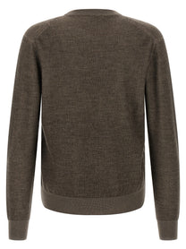 Brioni Vanisé Weave Sweater Brown