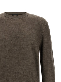 Brioni Vanisé Weave Sweater Brown