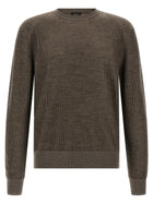 Brioni Vanisé Weave Sweater Brown