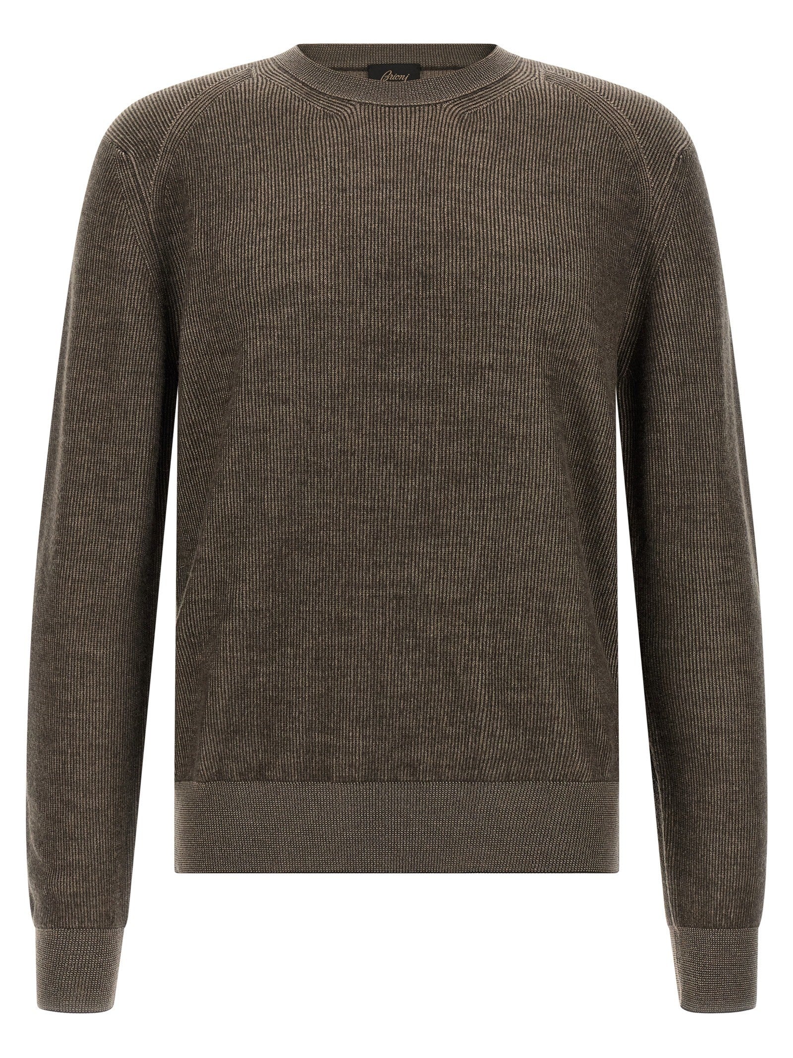 Brioni Vanisé Weave Sweater Brown