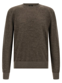 Brioni Vanisé Weave Sweater Brown