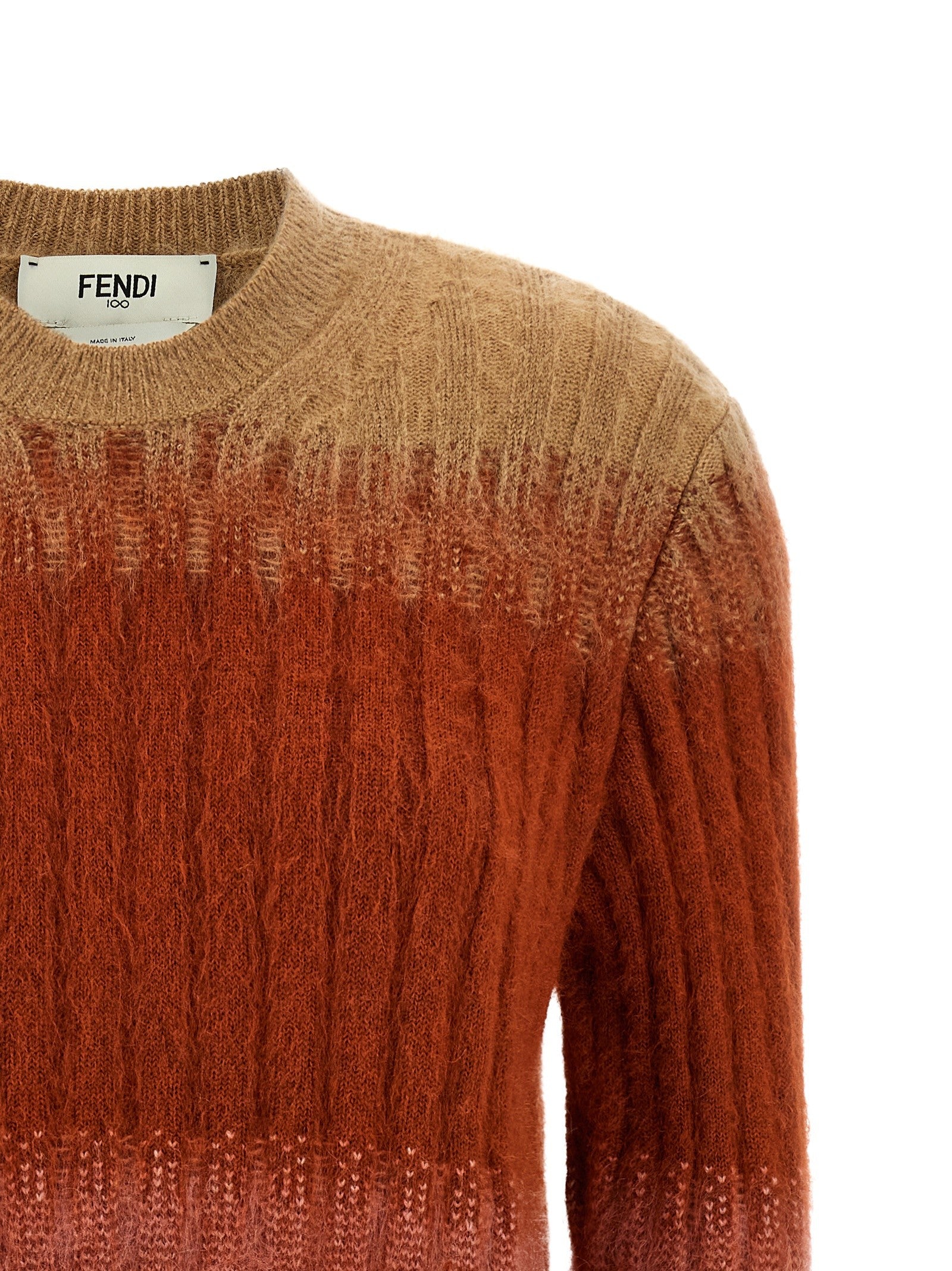 Fendi Vanite Knit Sweater Gold