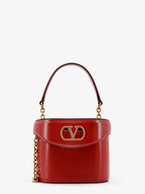 Valentino Women's Vanity Bag Vain Leather Shoulder Bag Red