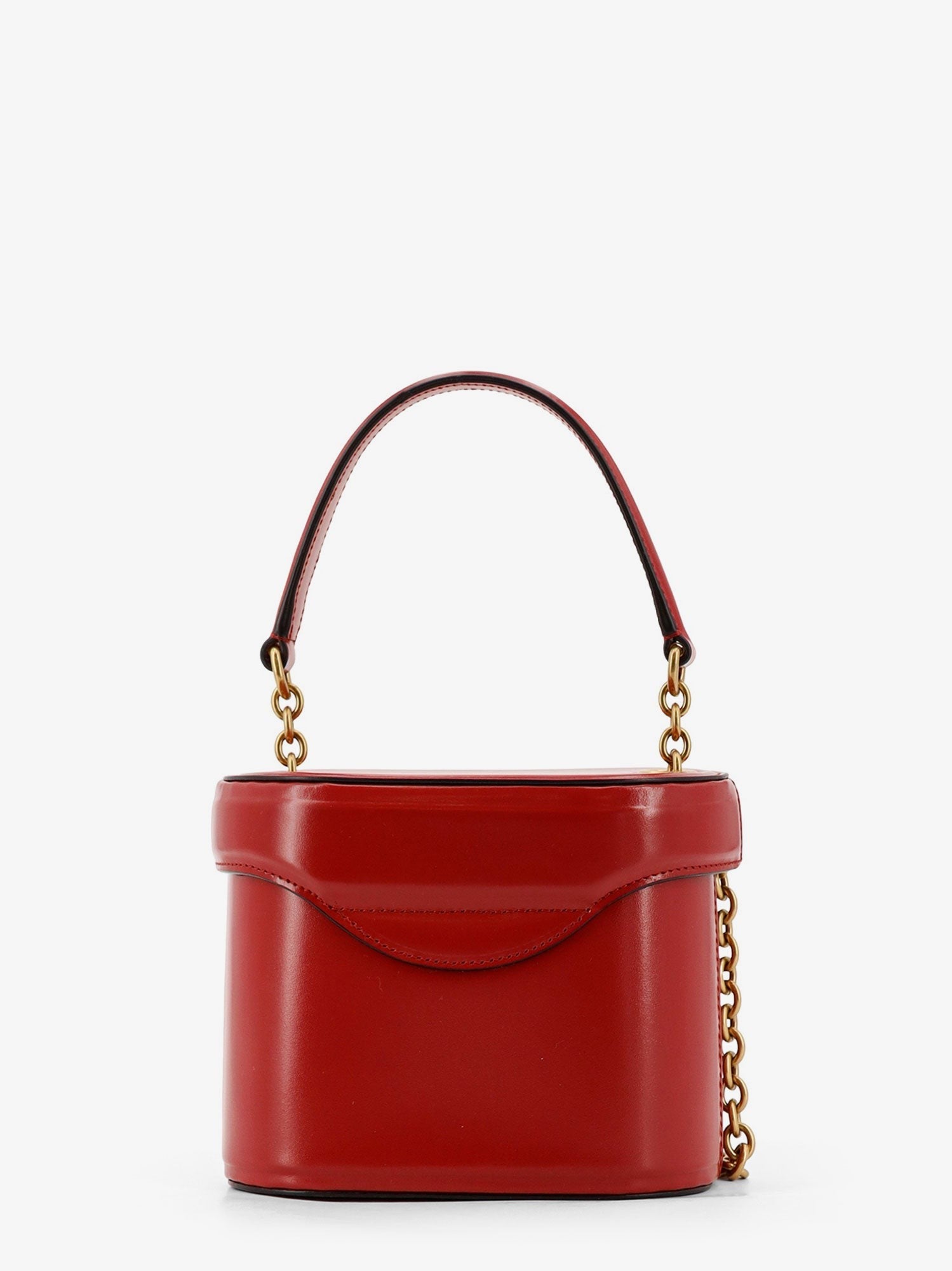 Valentino Women's Vanity Bag Vain Leather Shoulder Bag Red
