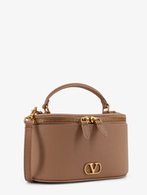 Valentino Women's Vanity Case Crossbody Bag Beige