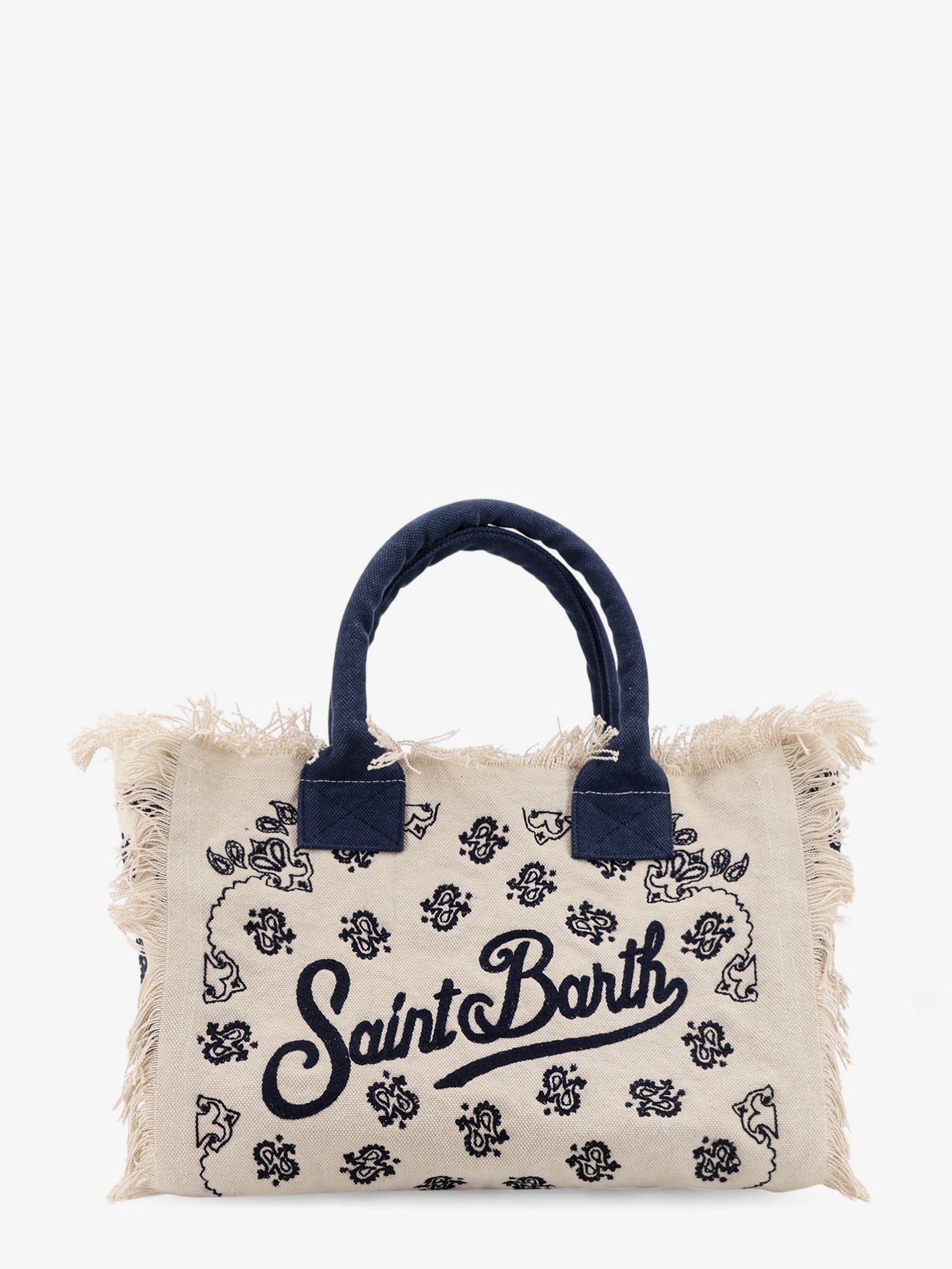 Mc2 Saint Barth Women's Vanity Cotton Handbag Beige