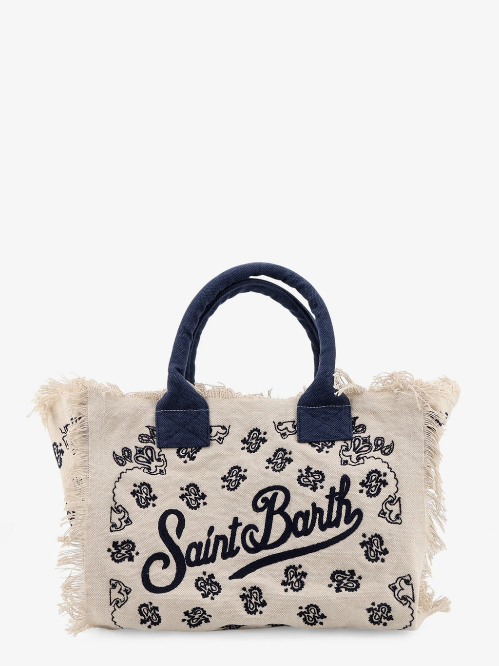 Mc2 Saint Barth Women's Vanity Cotton Handbag Beige