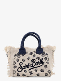 Mc2 Saint Barth Women's Vanity Cotton Handbag Beige