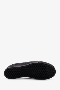 Black vans men’s lx authentic reissue canvas slip-on sneakers with smooth upper and textured rubber sole