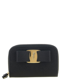 Ferragamo Vara Bow Card Holder Black