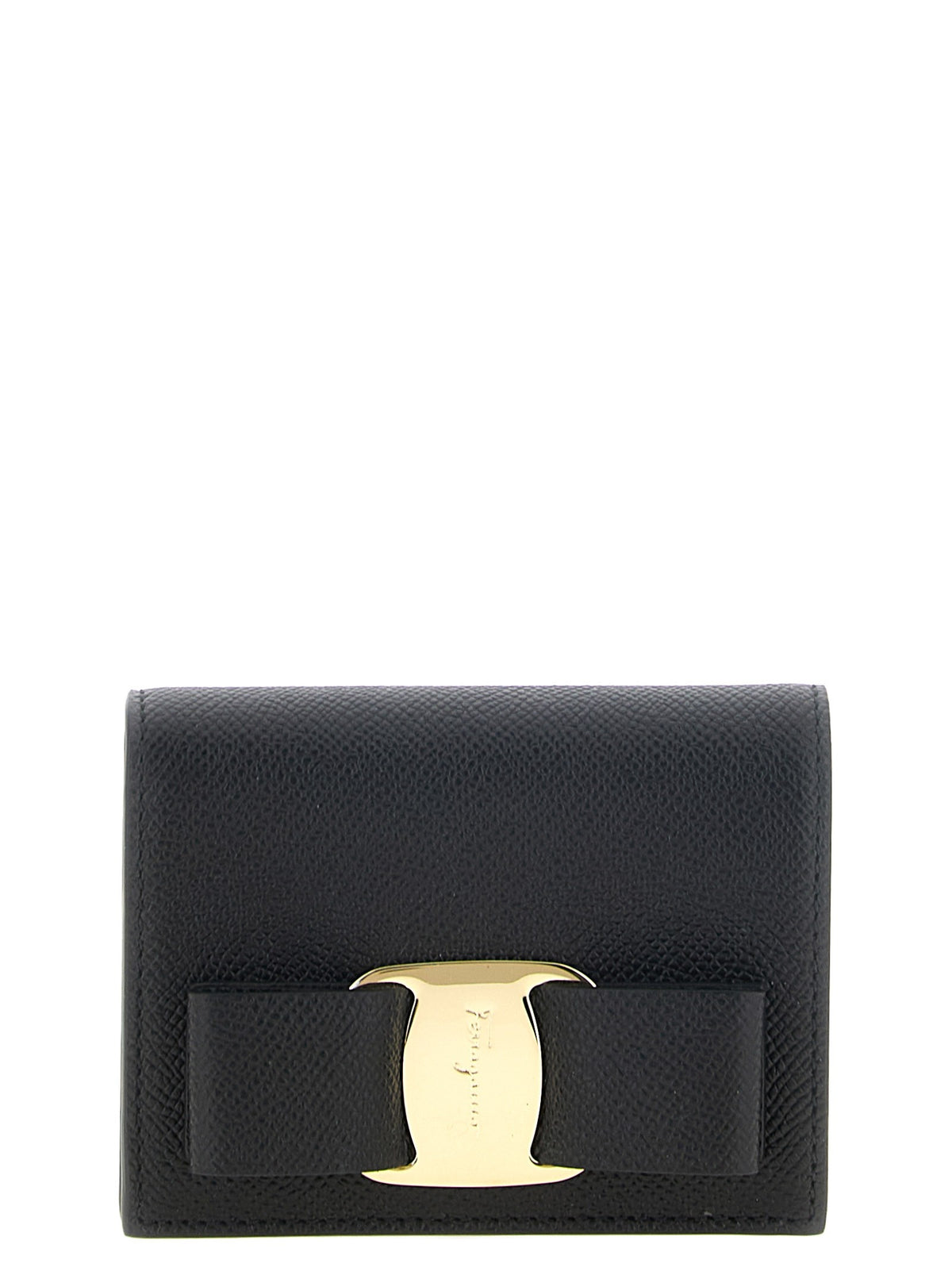 Ferragamo Vara Bow Wallet Black