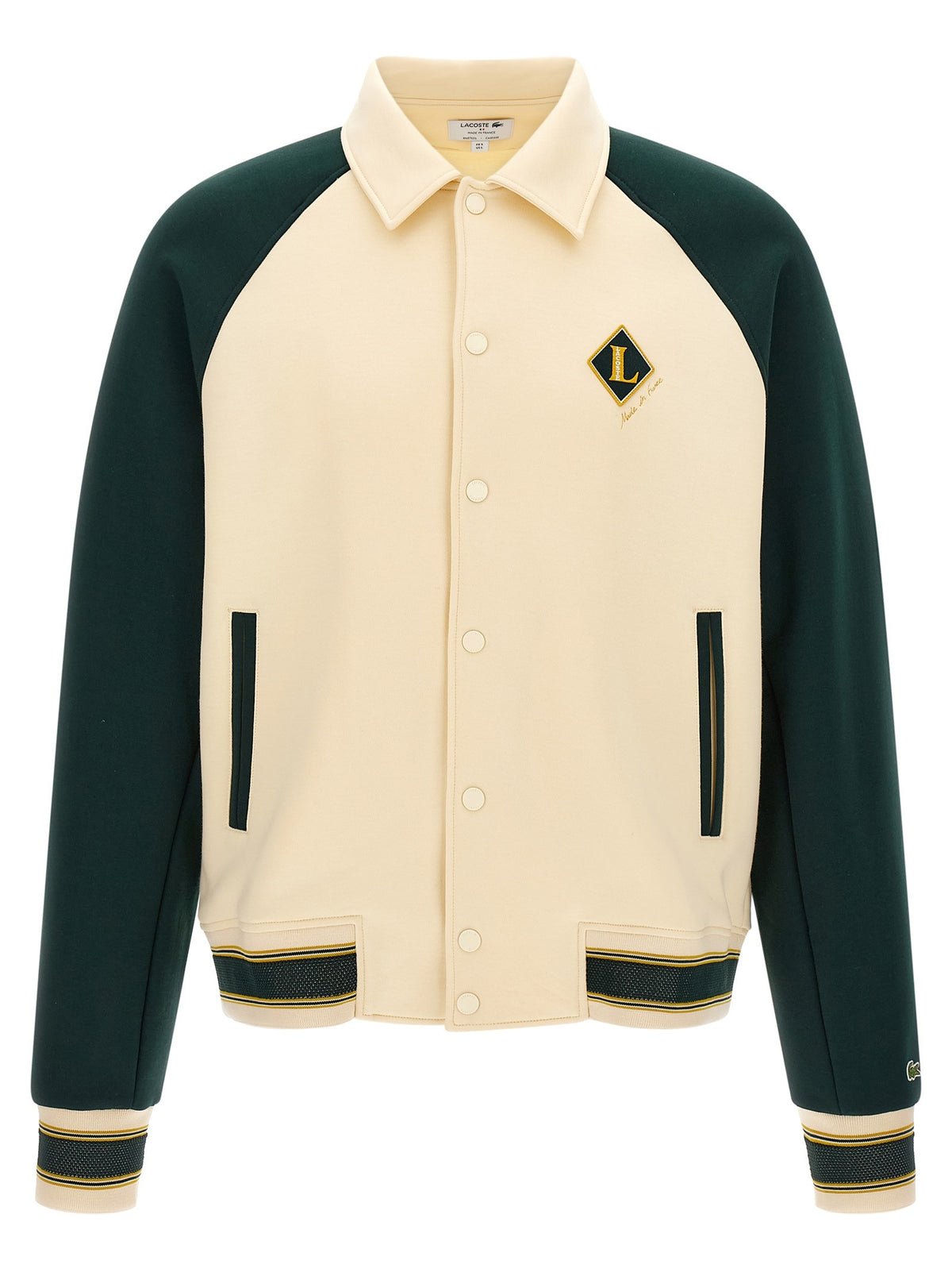 Lacoste Varsity Badge Jacket Gold