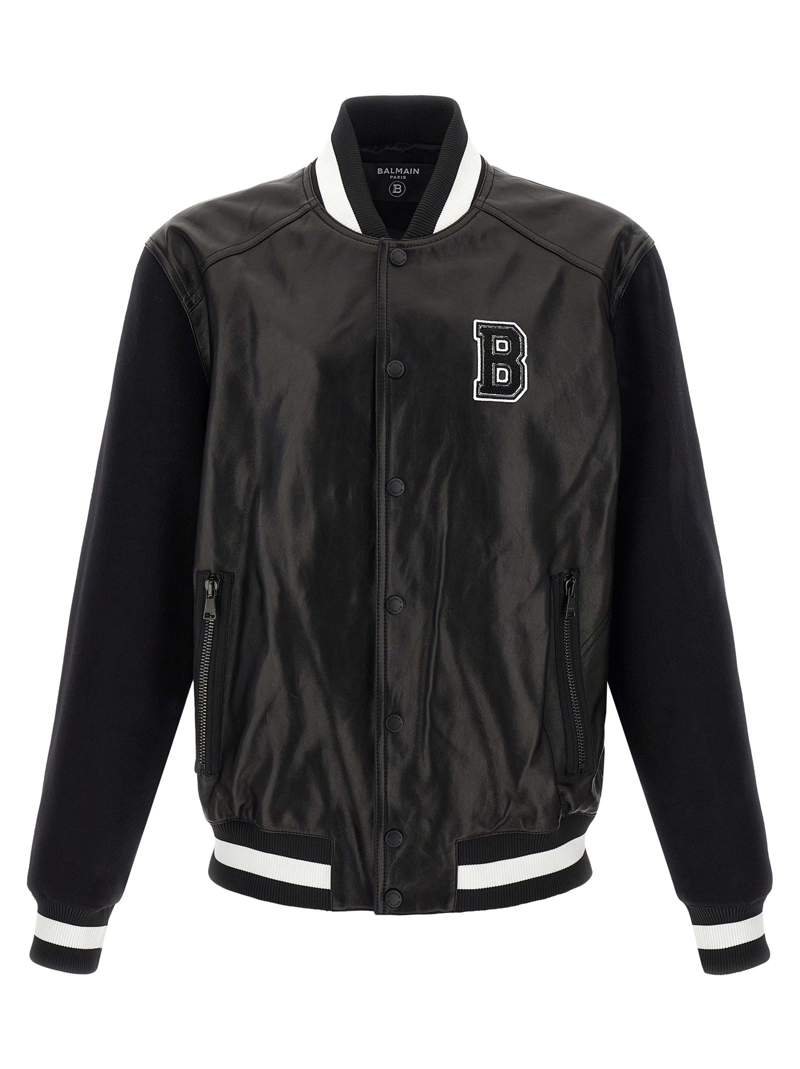 Balmain Varsity Bomber Jacket White