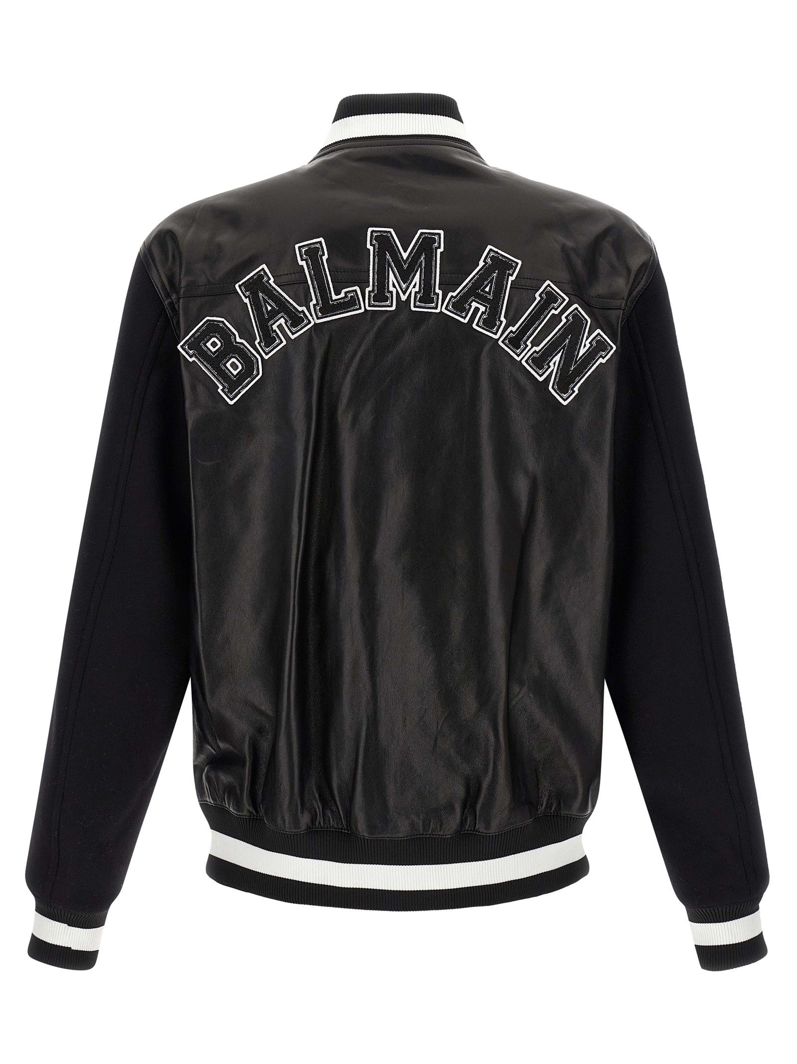 Balmain Varsity Bomber Jacket White
