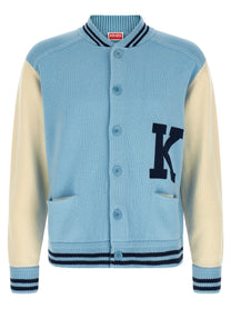 Kenzo Varsity Cardigan Blue