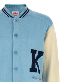 Kenzo Varsity Cardigan Blue