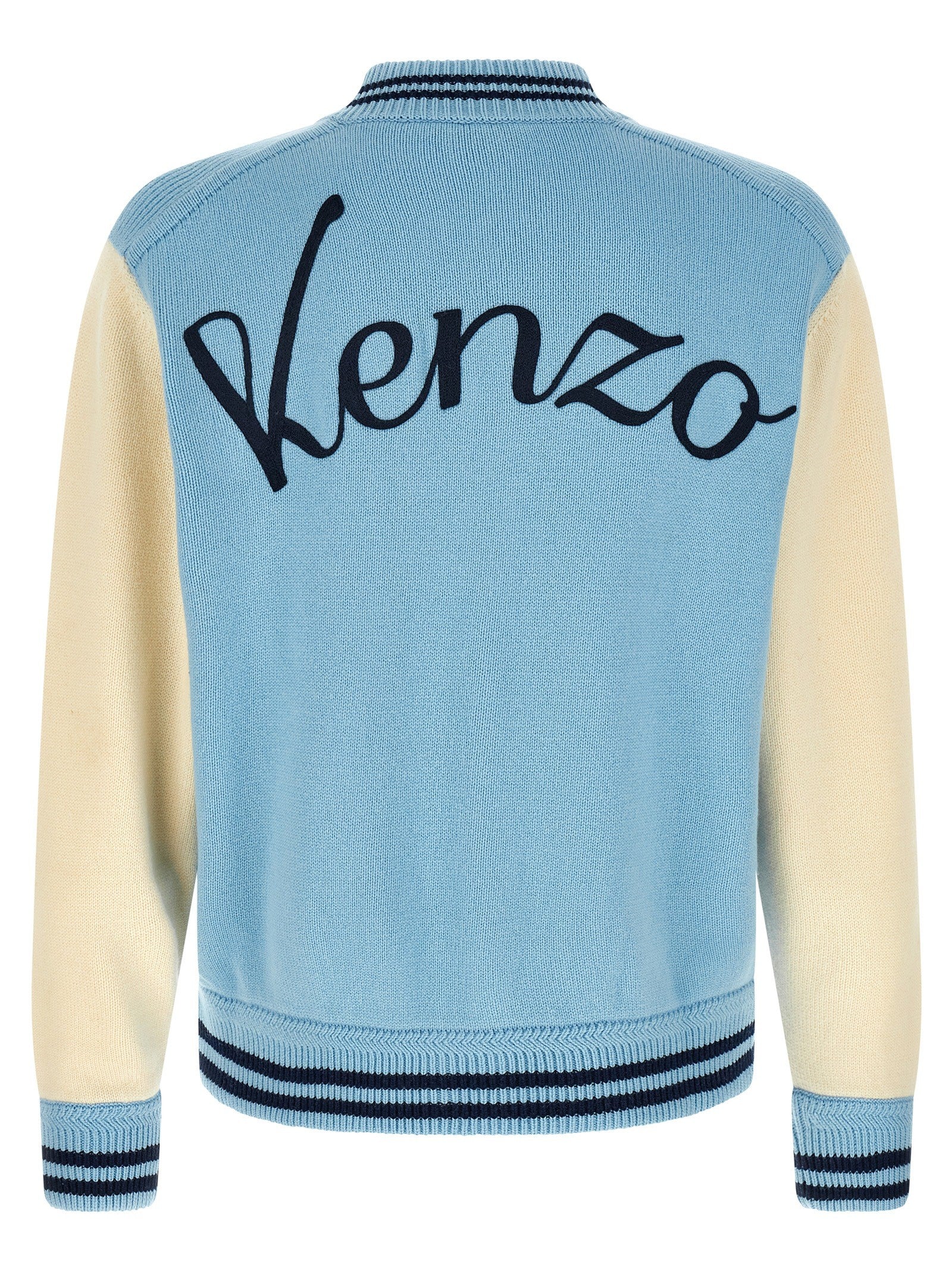Kenzo Varsity Cardigan Blue