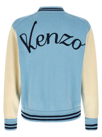 Kenzo Varsity Cardigan Blue