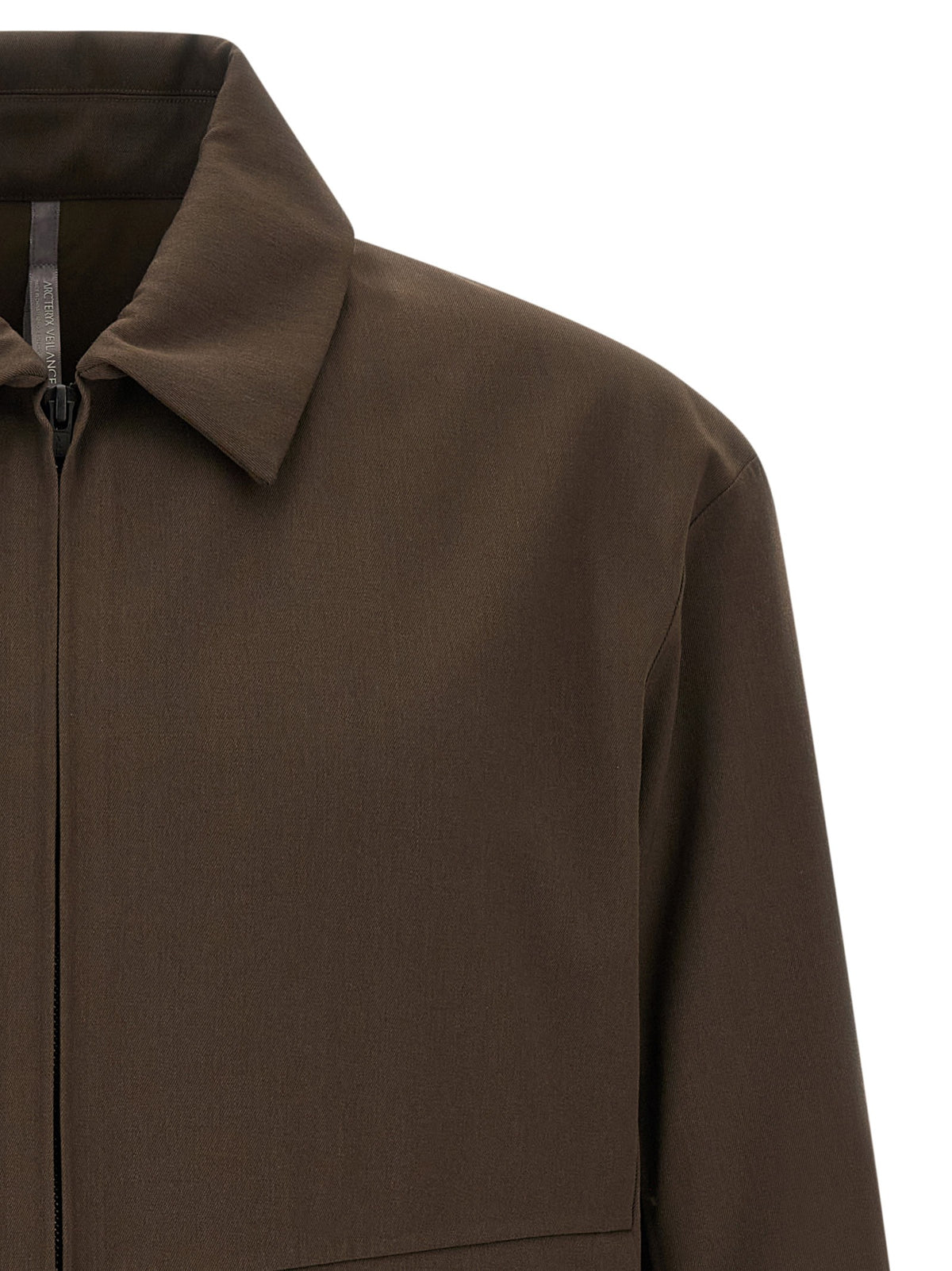 Veilance Sarya Brown Gabardine Jacket Brown, view 3